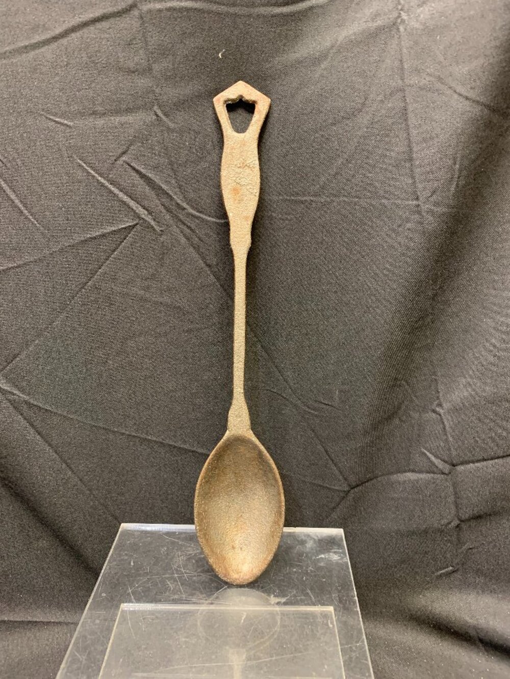 Vtg #5 Cast Iron Spoon Rough Texture Metal
